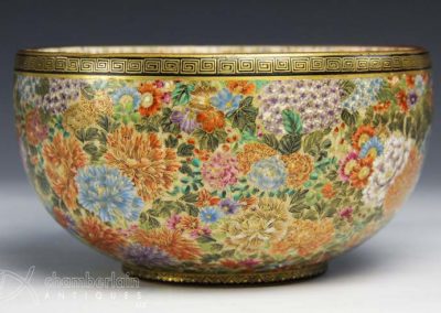 Satsuma pottery bowl Meiji period